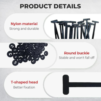 Last Day Clearance Sale 68% OFF🔥Nylon Universal Cable Tie Buckle (Pack of 30Pcs)