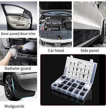 🔥 LAST DAY 49% OFF – 100-pack universal screw clamps – Suitable for car fenders, door panels, C05 C20 C32 B01 D02 A16 car parts.