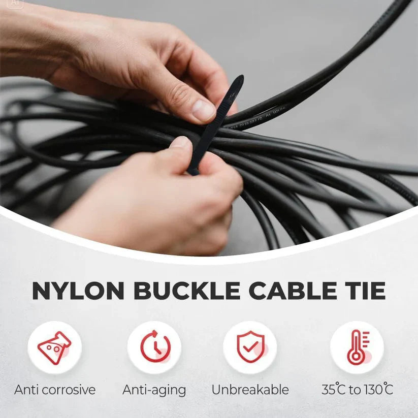 Last Day Clearance Sale 68% OFF🔥Nylon Universal Cable Tie Buckle (Pack of 30Pcs)