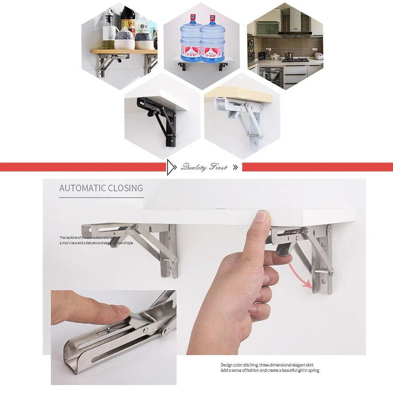 🌟 MEGA offer - DIY Wall Mounted Folding Bracket 🔥(2PCS)