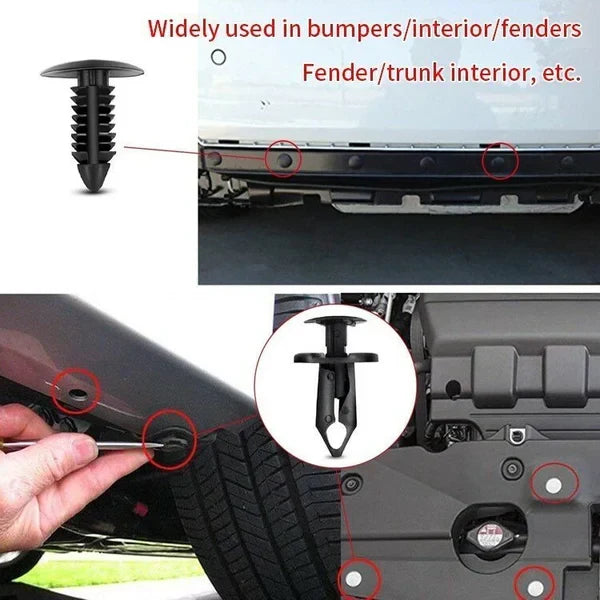 🔥 LAST DAY 49% OFF – 100-pack universal screw clamps – Suitable for car fenders, door panels, C05 C20 C32 B01 D02 A16 car parts.