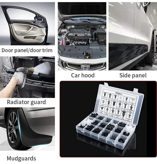 🔥 LAST DAY 49% OFF – 100-pack universal screw clamps – Suitable for car fenders, door panels, C05 C20 C32 B01 D02 A16 car parts.
